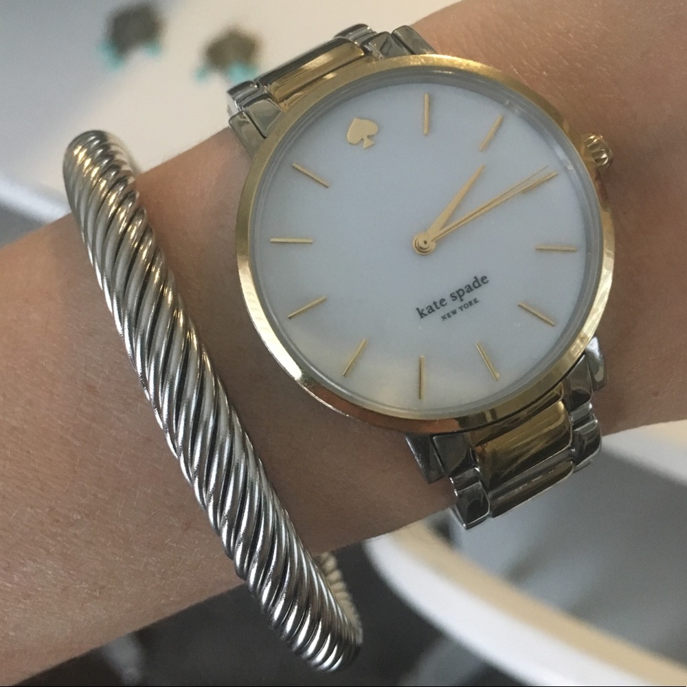 Silver cable bracelet